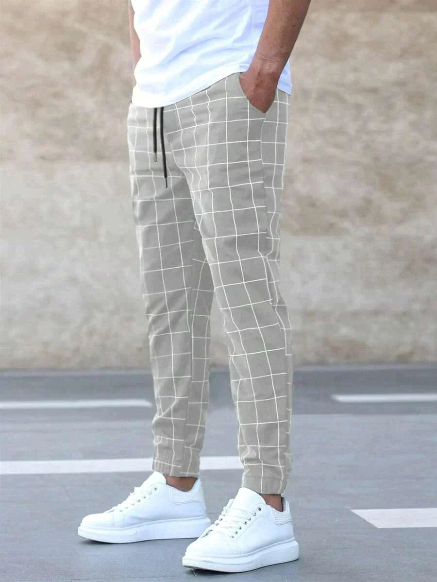 Adrien | Fashion Grid Sweatpants