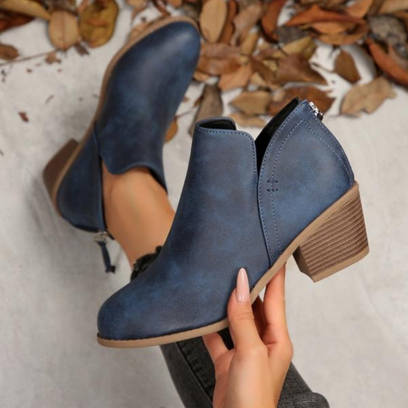 Ednalyn | Chic V-Style Ankle Boots