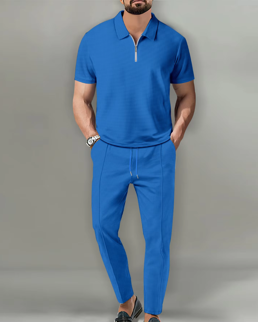 Zandro | Smart-Casual Zip Polo Set