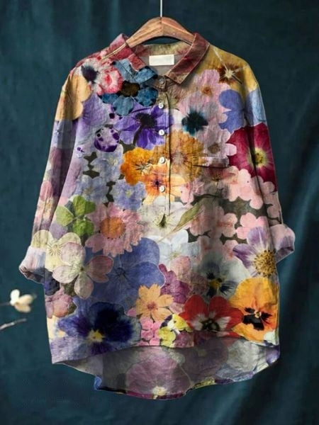 Alodia | Floral French Vintage Blouse