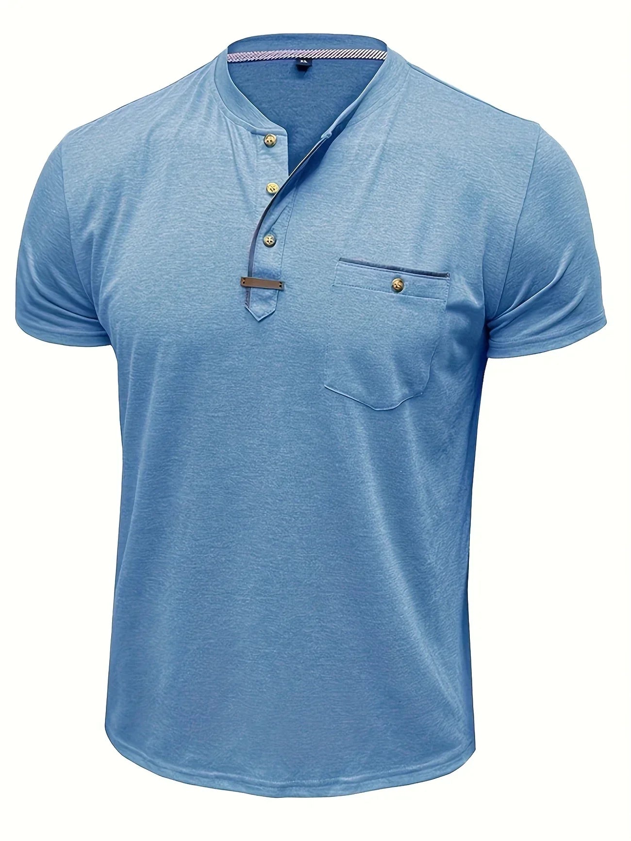 Slade | Classic Round Neck Pocket Shirt