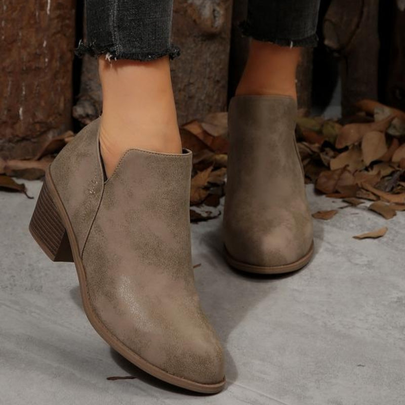 Ednalyn | Chic V-Style Ankle Boots