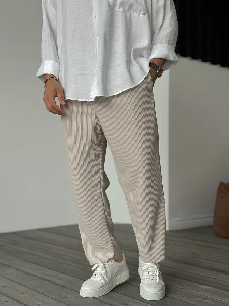 Fredie | Elegant Rib Pants
