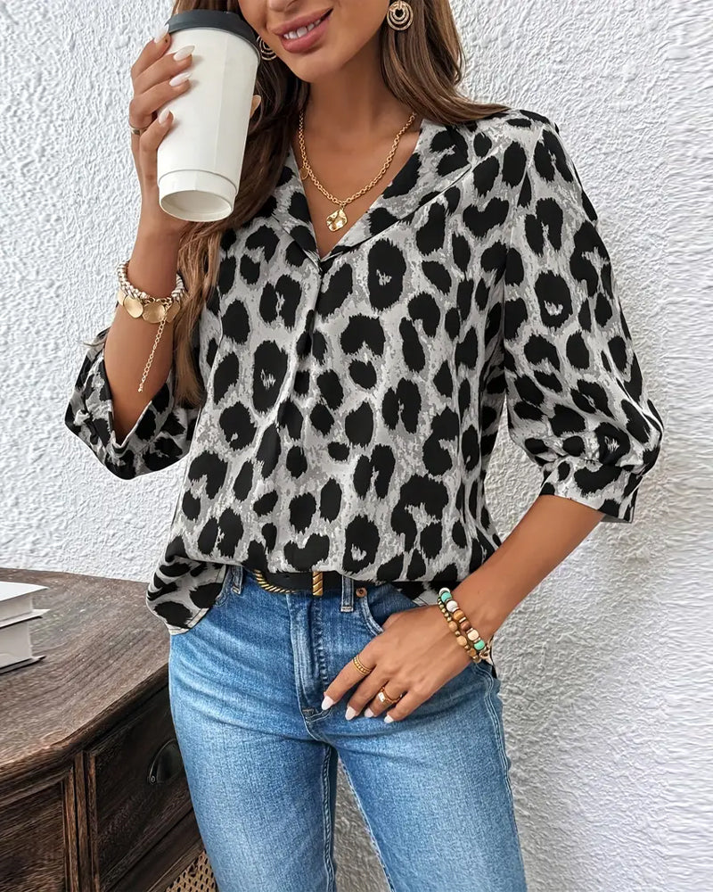 Shyree | Leopard Print Loose Blouse
