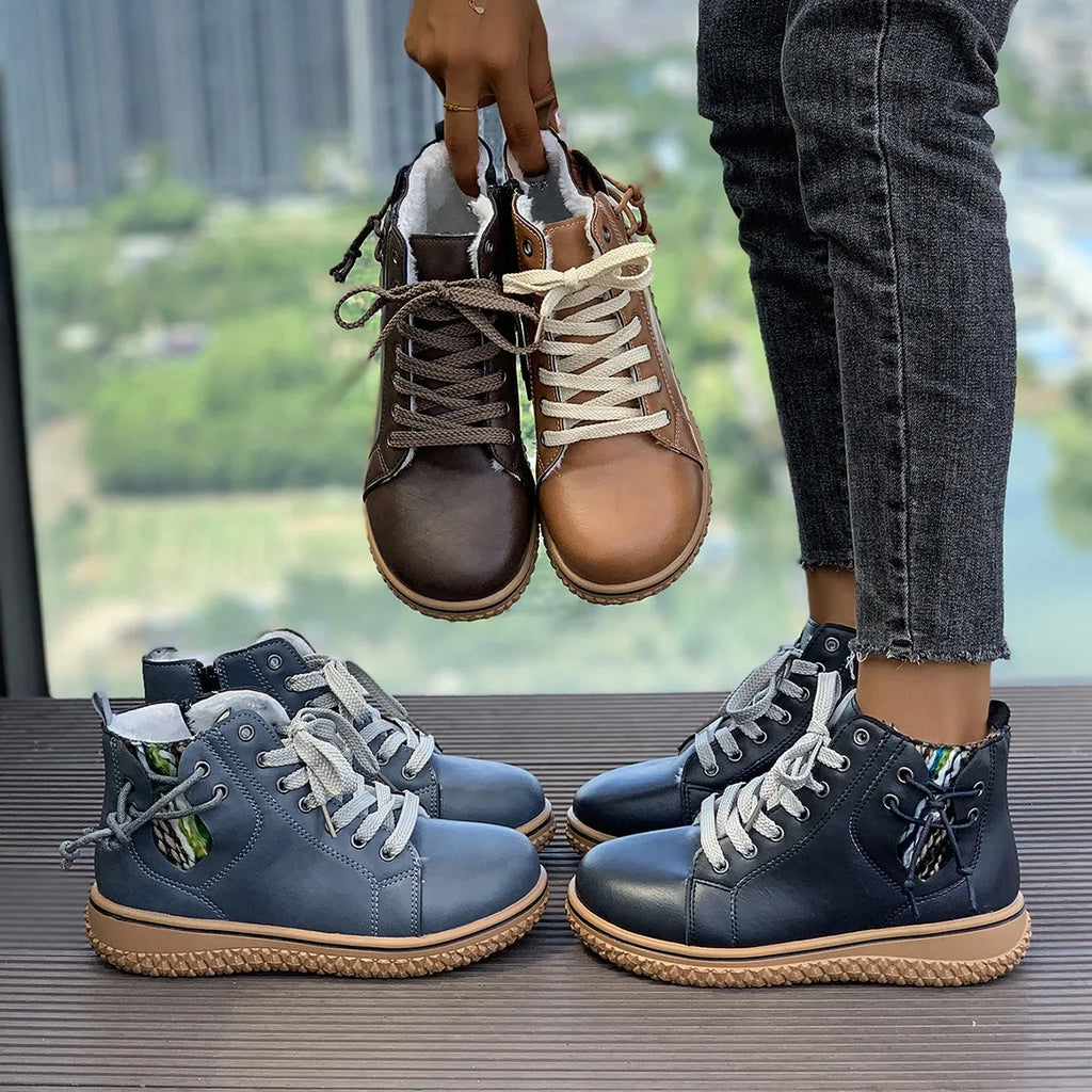 Nadia | Retro Lace-up Boots