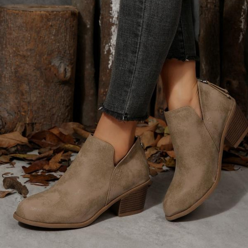 Ednalyn | Chic V-Style Ankle Boots
