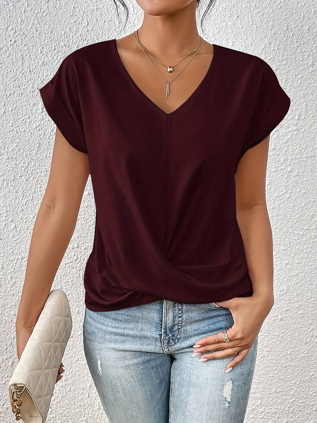 Tionna | Cozy V-Neck Shirt