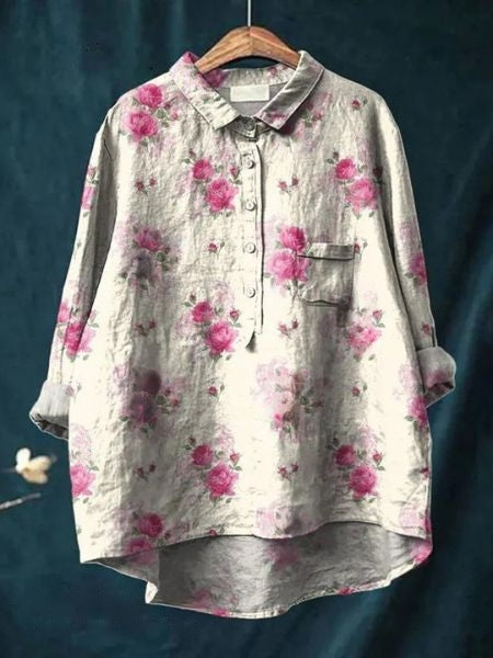 Alodia | Floral French Vintage Blouse