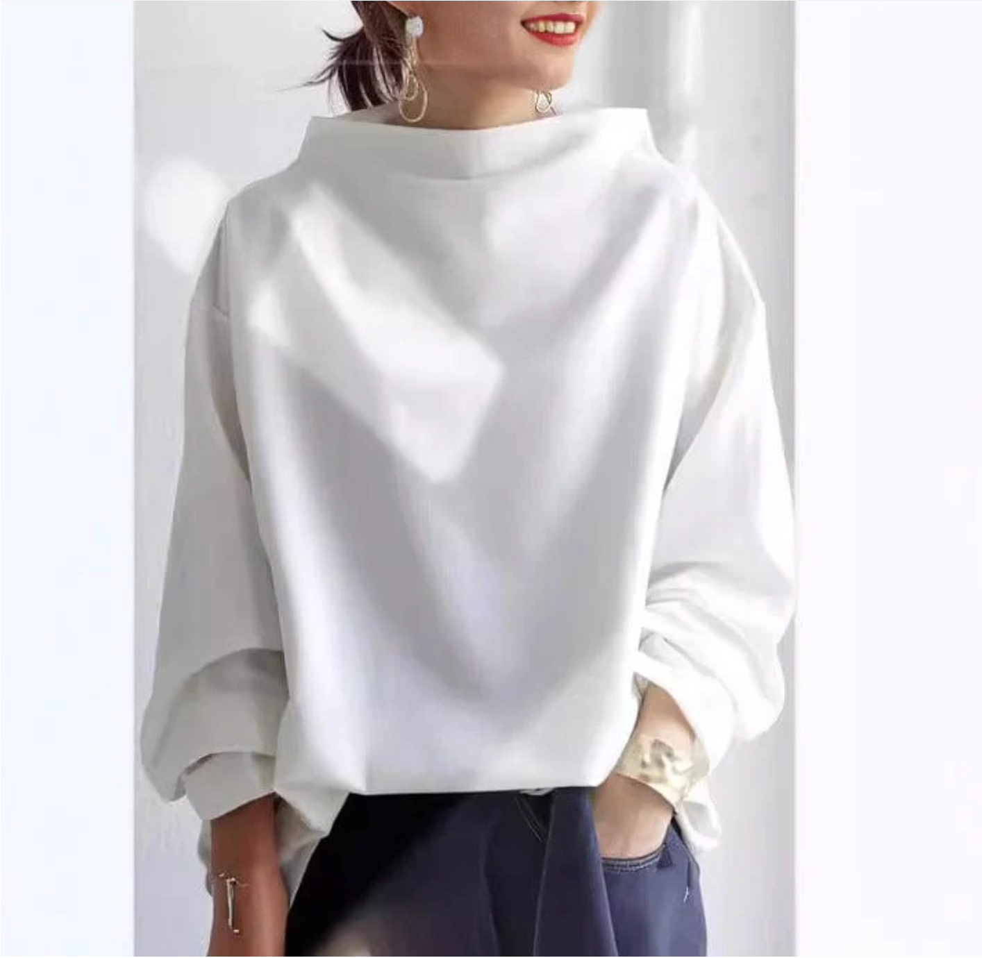 Aurea | Cozy Soft High Neck Top
