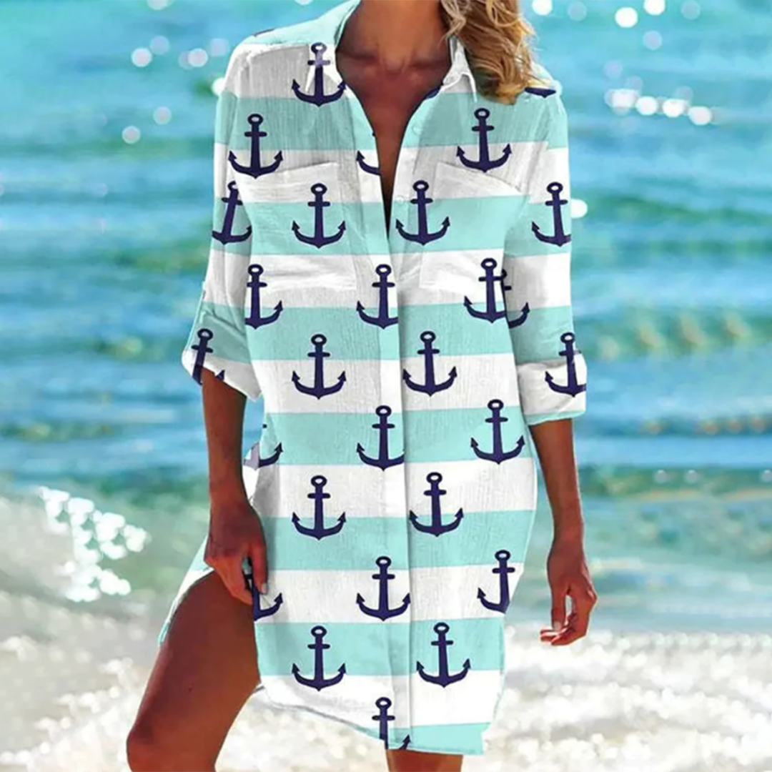 Lannie | Summer Splash Shirt Dress