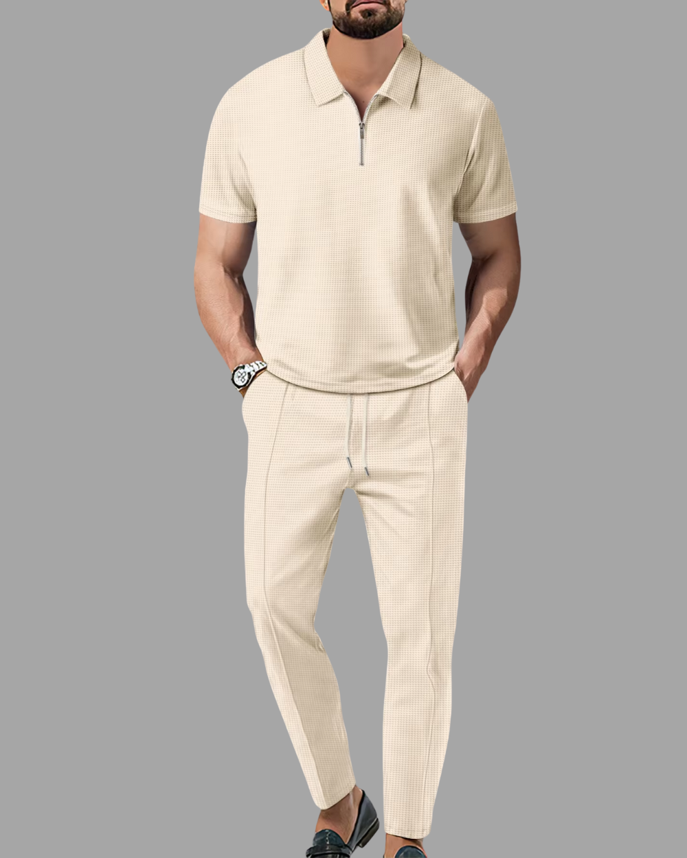 Zandro | Smart-Casual Zip Polo Set