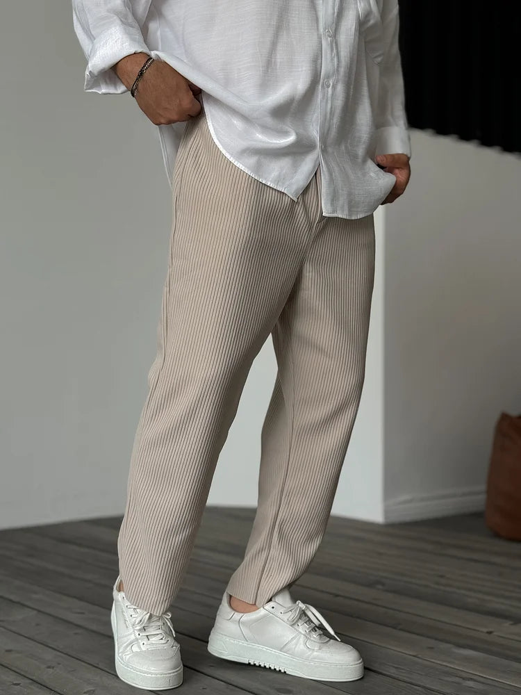 Fredie | Elegant Rib Pants