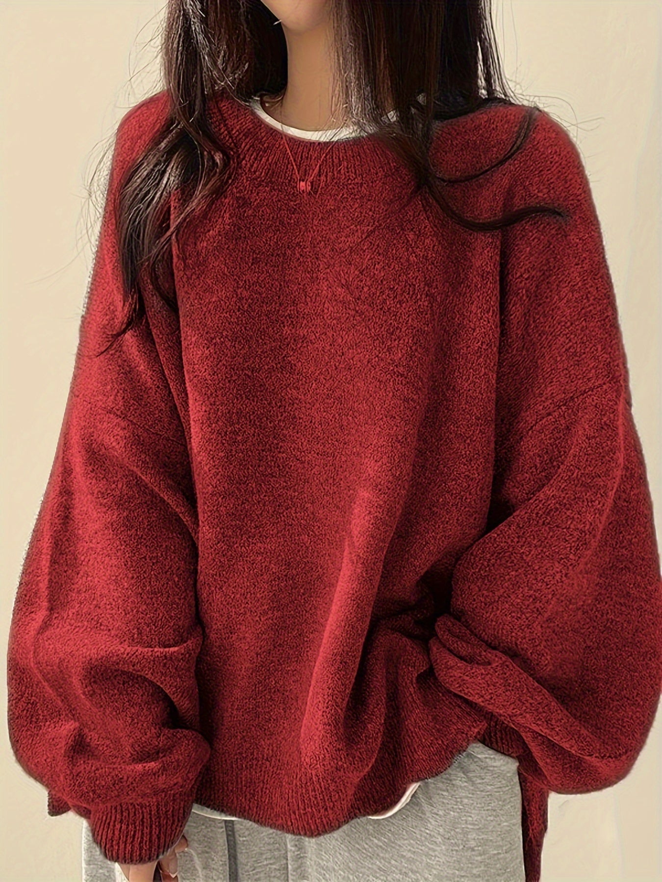 Aemie | Oversized Crewneck Sweater