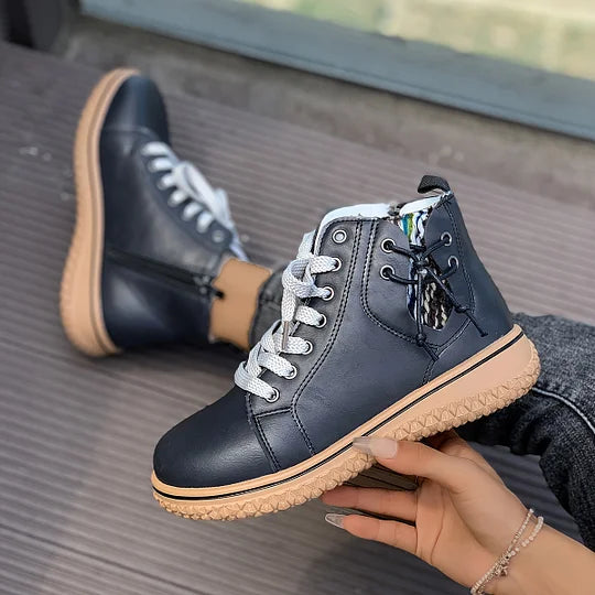 Nadia | Retro Lace-up Boots
