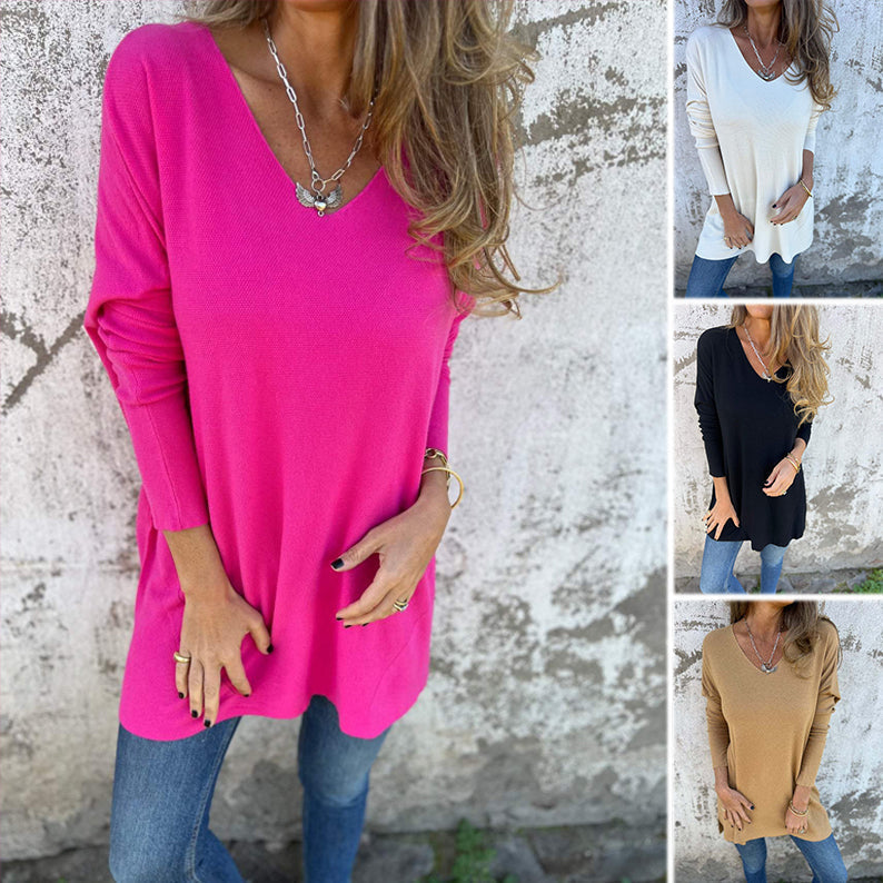 Nelia | Comfy V-Neck Blouse