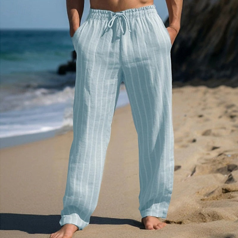 Mathias | Casual Elegance Striped Pants