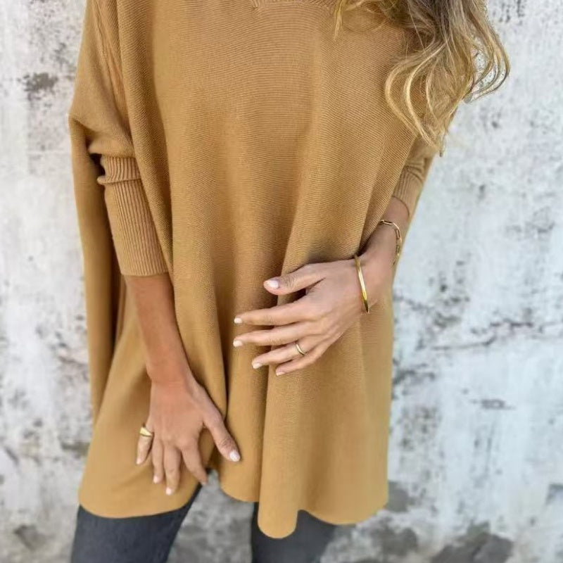Lyndra | Cozy Loose Fit V-Neck Top