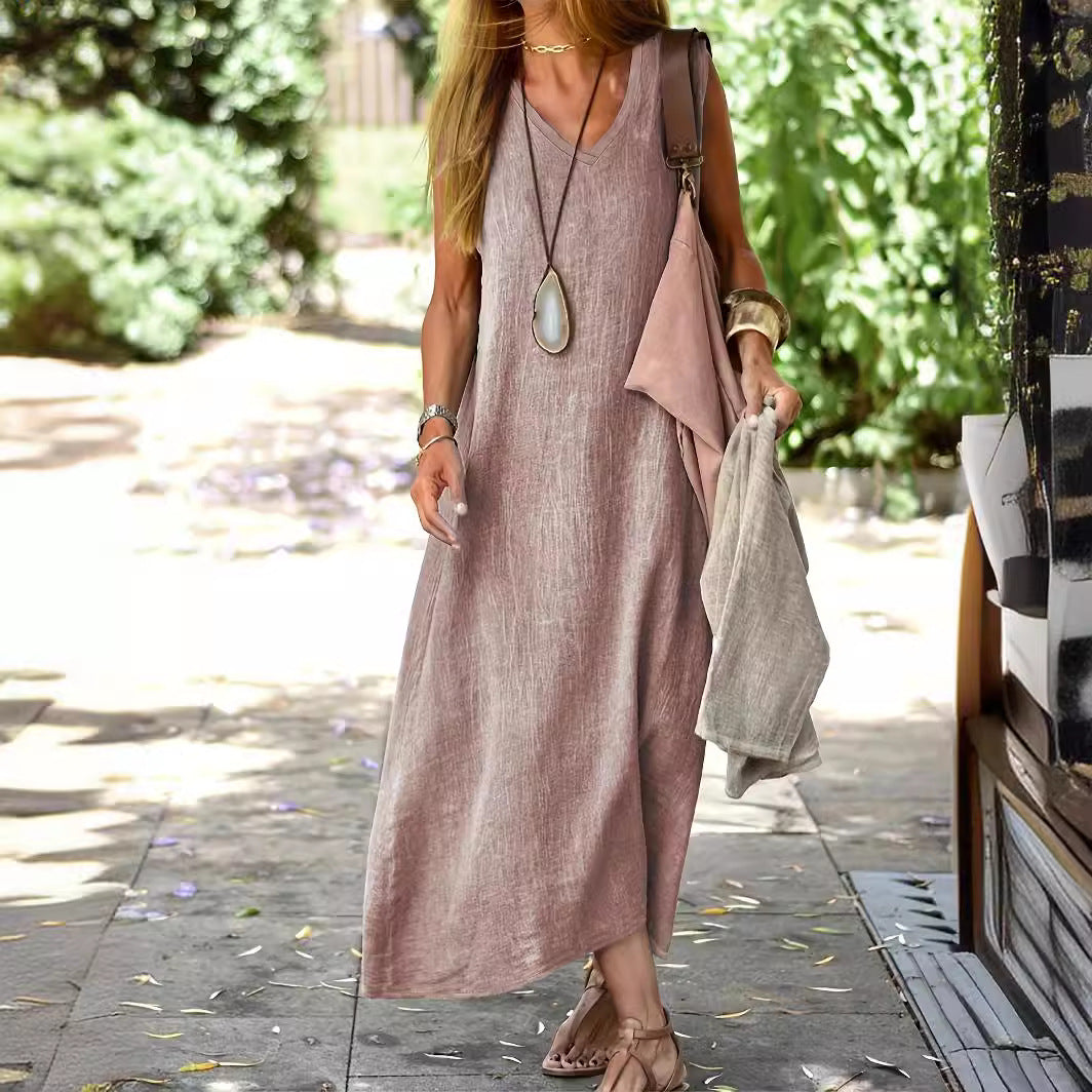 Rhealyn | Effortless Solid Maxi Dress