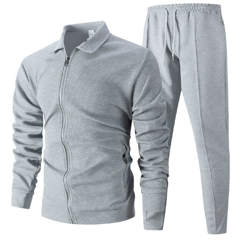 Matthew | Textured Full-Zip Casual Set