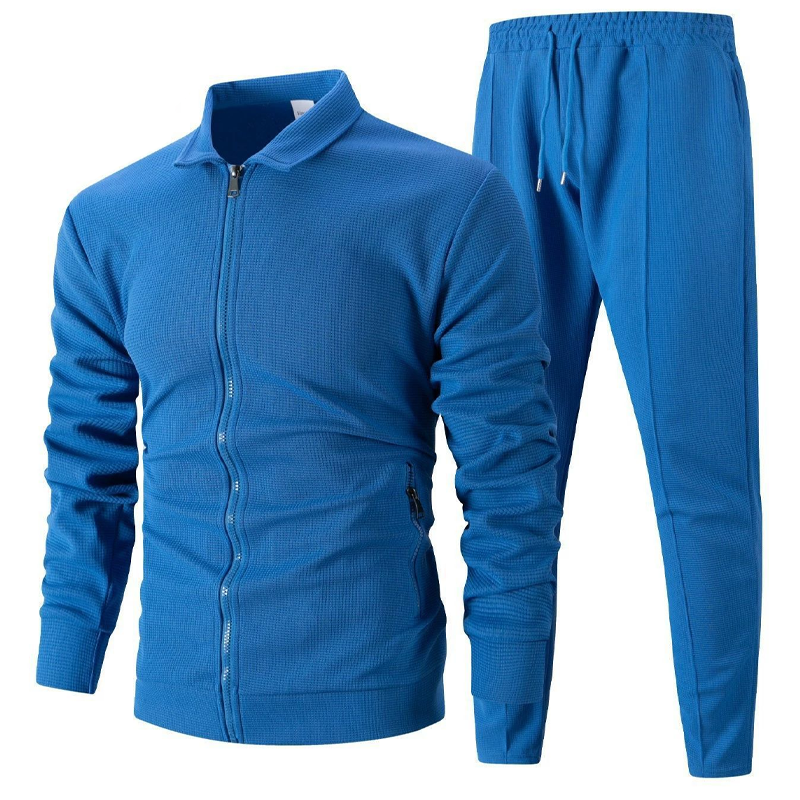 Matthew | Textured Full-Zip Casual Set